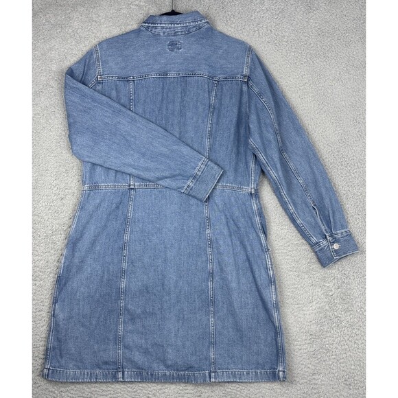Vintage Levis Denim Dress Women's XL Western Rodeo Pockets 100% Cotton Cowgirl - Picture 2 of 12
